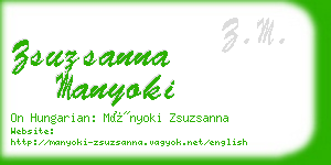 zsuzsanna manyoki business card